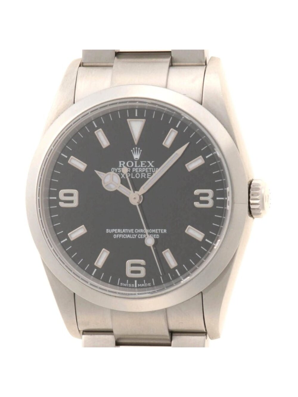 Rolex Explorer I Watch Stainless Steel Black Automatic